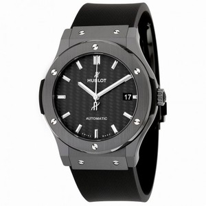 Hublot Classic Fusion Automatic Black Dial Black Rubber Men's Watch 511.CM.1771.RX