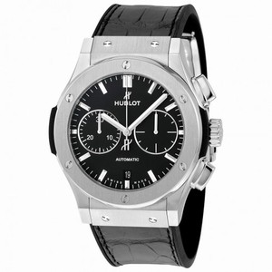 Hublot Classic Fusion Black Dial Chronograph Titanium Automatic Men's Watch 521.NX.1171.LR