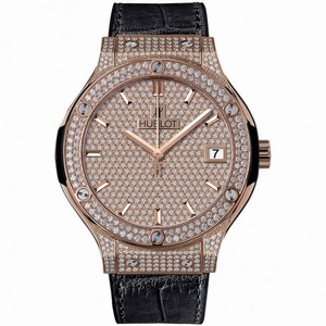 Hublot Classic Fusion Automatic Gold 38mm Dial Diamonds Men's Luxury Watch 565.OX.9010.LR.1704