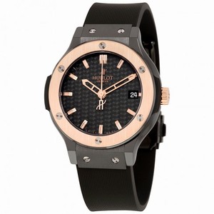 Hublot Classic Fusion Black Carbon Dial Ladies Watch 561.CO.1780.RX