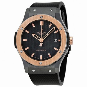 Hublot Classic Fusion Black Carbon Fiber Dial Black Rubber Men's Watch 511.CP.1780.RX
