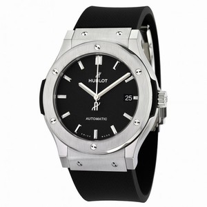 Hublot Classic Fusion Black Dial Black Rubber Men's 45mm Watch 511.NX.1171.RX