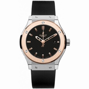 Hublot Classic Fusion Black Dial Black Rubber Men's Watch 561ZP1180RX