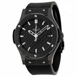 Hublot Classic Fusion Black Dial Ceramic Rubber Automatic Men's Watch 511CM1670RX