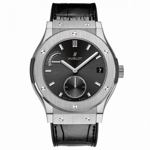 Hublot Classic Fusion Black Sunray Dial Titanium Men's Watch 516.NX.1470.LR.1104