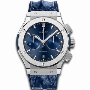 Hublot Classic Fusion Blue Sunray Dial Chronograph Titanium Men's Watch 521.NX.7170.HR