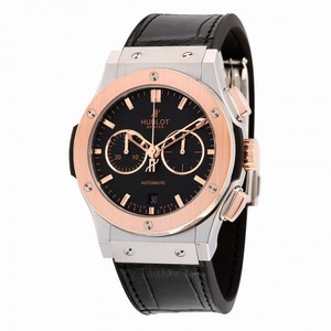 Hublot Classic Fusion Chronongraph Automatic Black Dial Black Leather Men's Watch  541.NO.1180.LR