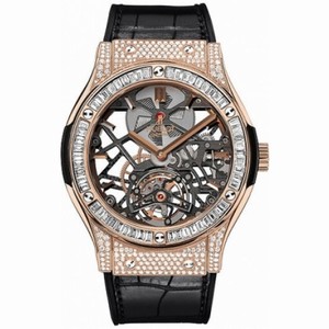 Hublot Classic Fusion Dial Skeleton 18k King Gold Men's Luxury Watch 505.OX.0180.LR.0904