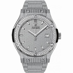Hublot Classic Fusion Diamond Pave Dial Men's Watch 542.NX.9010.NX.3704