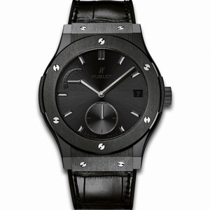 Hublot Classic Fusion Power Reserve All Black Ceramic Limited Edition Men's Watch 516.CM.1440.LR
