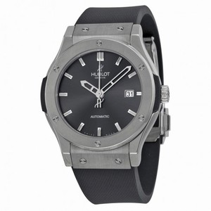 Hublot Classic Fusion Silverstone Dial Zicronium Black Rubber Men's Watch 542.ZX.7070.LR