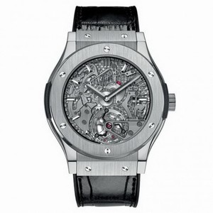 Hublot Classic Fusion Tourbillon Cathedral Minute Repeate Dial Silver Men's Watch 504NX0170LR