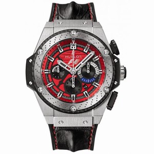 Hublot F1 Austin Red Dial Chronograph Black Leather Men's Watch 703.NQ.8512.HR.FTX12