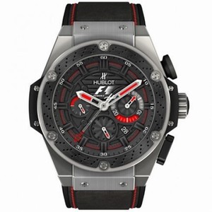 Hublot F1 King Power Black Dial Black Rubber Men's Watch 703.ZM.1123.NR.FMO10