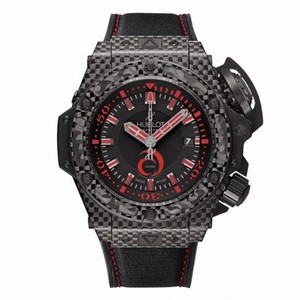 Hublot King Power Alinghi Black Dial Carbon Fiber Rubber Nomex Men's Watch 731QX1140NRAGI12