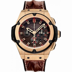 Hublot King Power Arturo Fuente Automatic Brown Dial 18 kt Rose Gold Men's Watch 703.OX.3113.HR.OPX2