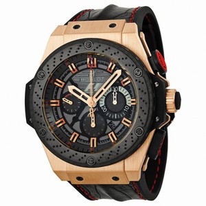 Hublot King Power Automatic  Black Dial 18kt Rose Gold Men's Watch 703.OM.6912.HR.FMC12