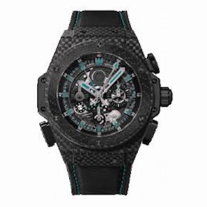 Hublot King Power F1 Black Dial Carbon Fiber Rubber Men's Watch 719.QM.1729.NR.FAD11