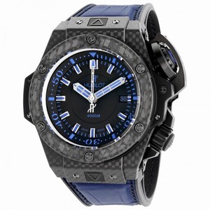 Hublot King Power Oceanographic Black Dial Blue Rubber Strap Men's Watch 731.QX.1190.GR.ABB12