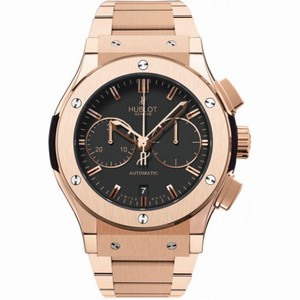 Hublot Matte Black Dial 18k King Gold Men's Watch 521.OX.1180.OX