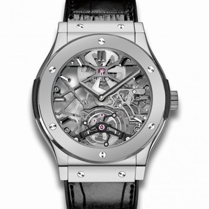Hublot Ultra-Thin Skeleton Tourbillon Dial Skeleton Automatic Men's Luxury Watch 505.TX.0170.LR