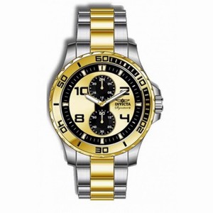 Invicta Lupah Dragon Gold and Black Dial Two-tone Men's Watch 7016
