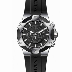 Invicta Signature Lupah Baby Multi-Function Black Dial Black Rubber Men's Watch 7019