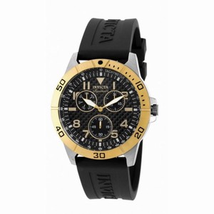 Invicta Signature Multi-Function Black Dial Black Rubber Men's Watch 7075