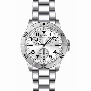 Invicta Signature Chronograph Silver Dial Stainless Steel Men's Watch 7078