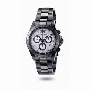 Invicta Speedway Chronograph White Dial Gunmetal Ion-plated Men's Watch 7115