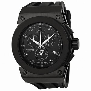 Invicta Akula Reserve Chronograph Black Dial Polyurethane Quartz Men's Watch 5559