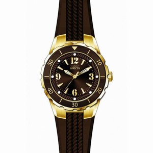 Invicta Angel Brown Dial Brown Polyurethane Ladies Watch 17485