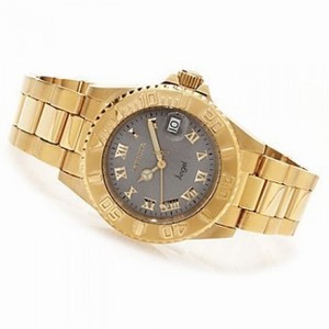 Invicta Angel Charcoal Grey Dial Gold-tone Ladies Watch 14366