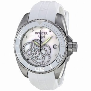 Invicta Angel Crystal Accent Flower Ladies Watch 0486