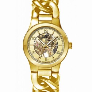 Invicta Angel Gold Skeleton Dial Gold-tone Twist Ladies Watch 17251