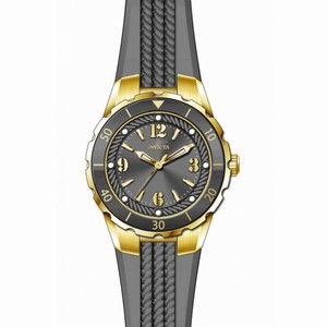 Invicta Angel Grey Dial Grey Polyurethane Ladies Watch 17483