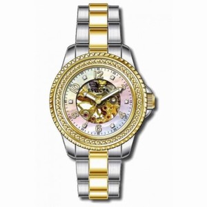 Invicta Angel Mechanical Skeletal Dial Two-tone Ladies Watch 16702