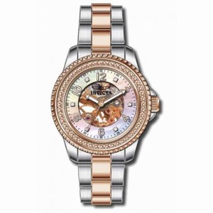 Invicta Angel Mechanical Skeletal Dial Two-tone Ladies Watch 16703