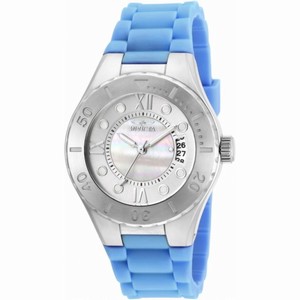 Invicta Angel Mother of Pearl Dial Blue Silicone Ladies Watch 19392