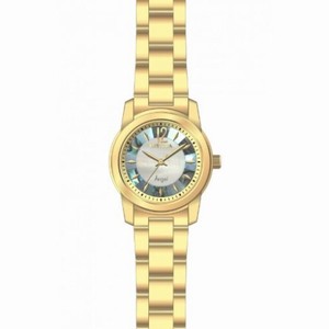 Invicta Angel Mother Of Pearl Dial Gold Ion-Plated Stainless Steel Ladies Watch 12630