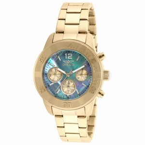 Invicta Angel Mother of Pearl Dial Gold-tone Stainless Steel Ladies Watch 21612