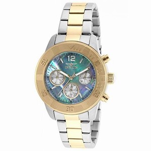 Invicta Angel Mother of Pearl Dial Ladies Two-tone Stainless Steel Watch 21613