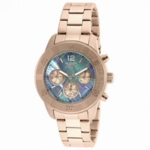Invicta Angel Mother of Pearl Dial Rose Gold-tone Stainless Steel Watch 21611