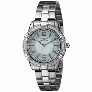 Invicta Angel Mother of Pearl Dial Stainless Steel Ladies Watch 18032