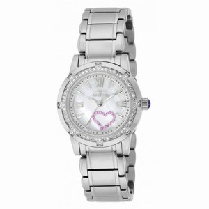 Invicta Angel Mother of Pearl Dial Stainless Steel Ladies Watch 18604