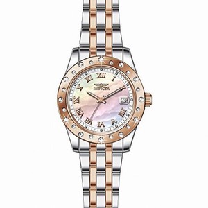 Invicta Angel Mother of Pearl Dial Two-tone Ladies Watch 17490