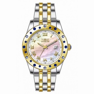 Invicta Angel Mother of Pearl Dial Two-tone Ladies Watch 18982