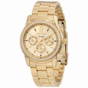 Invicta Angel Multi-Function Champagne Dial Gold-plated Ladies Watch 11770