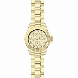 Invicta Angel Multi-Function Champagne Dial Gold-plated Ladies Watch 17524