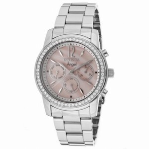 Invicta Angel Multi-Function Mother of Pearl Dial Stainless Steel Ladies Watch 11769